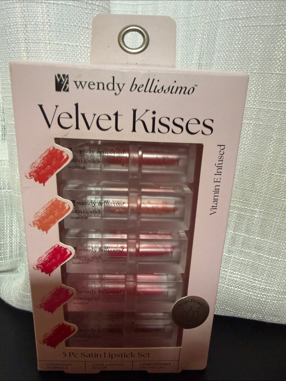 Wendy Bellissimo Velvet Kisses Satin Lipstick Set - Pink, Coral, Red